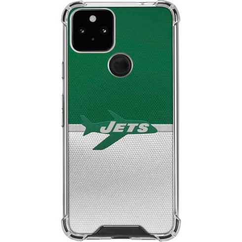 NFL New York Jets Vintage Google Pixel 5 Clear Case